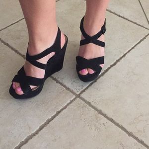 American Rag Black Wedges